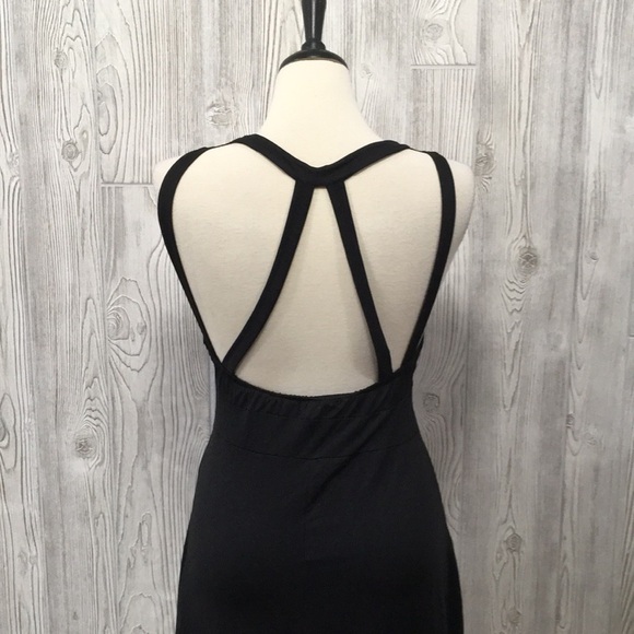 ALLEGRA K Black & White Sleeveless Fishtail Dress Size Medium - Picture 5 of 11